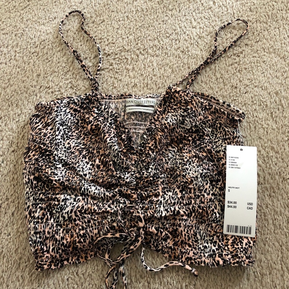 Brand new cheetah crop top
